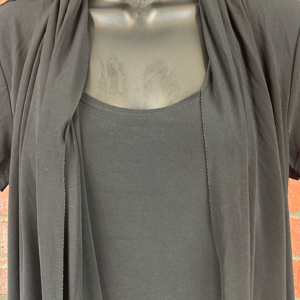 Saint Tropez‎ Blouse Womens Small Black